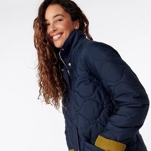 J crew quilted cocoon puffer